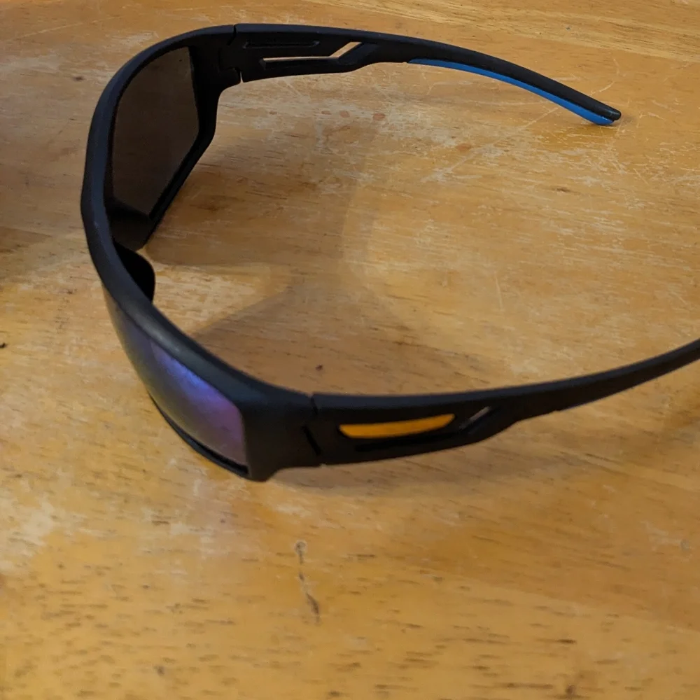 New LOISRUBY Blue Reflective Polarized Cycling Driving Sunglasses, T2MIS